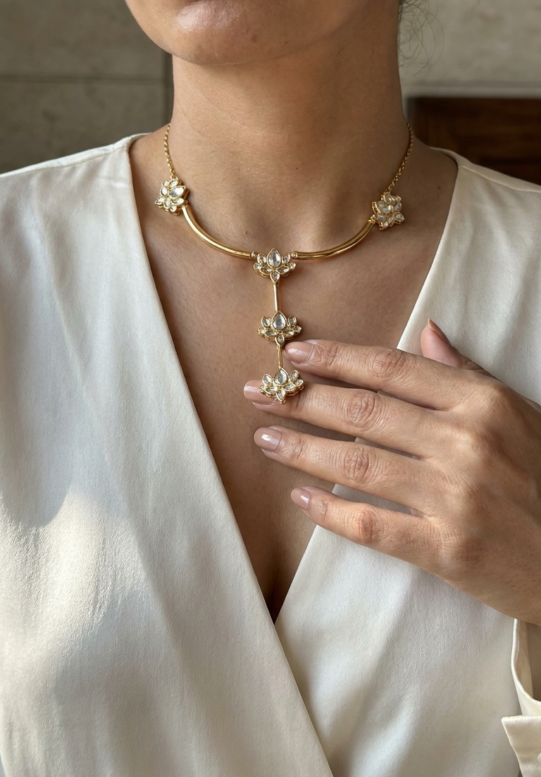 Kamal Necklace-White