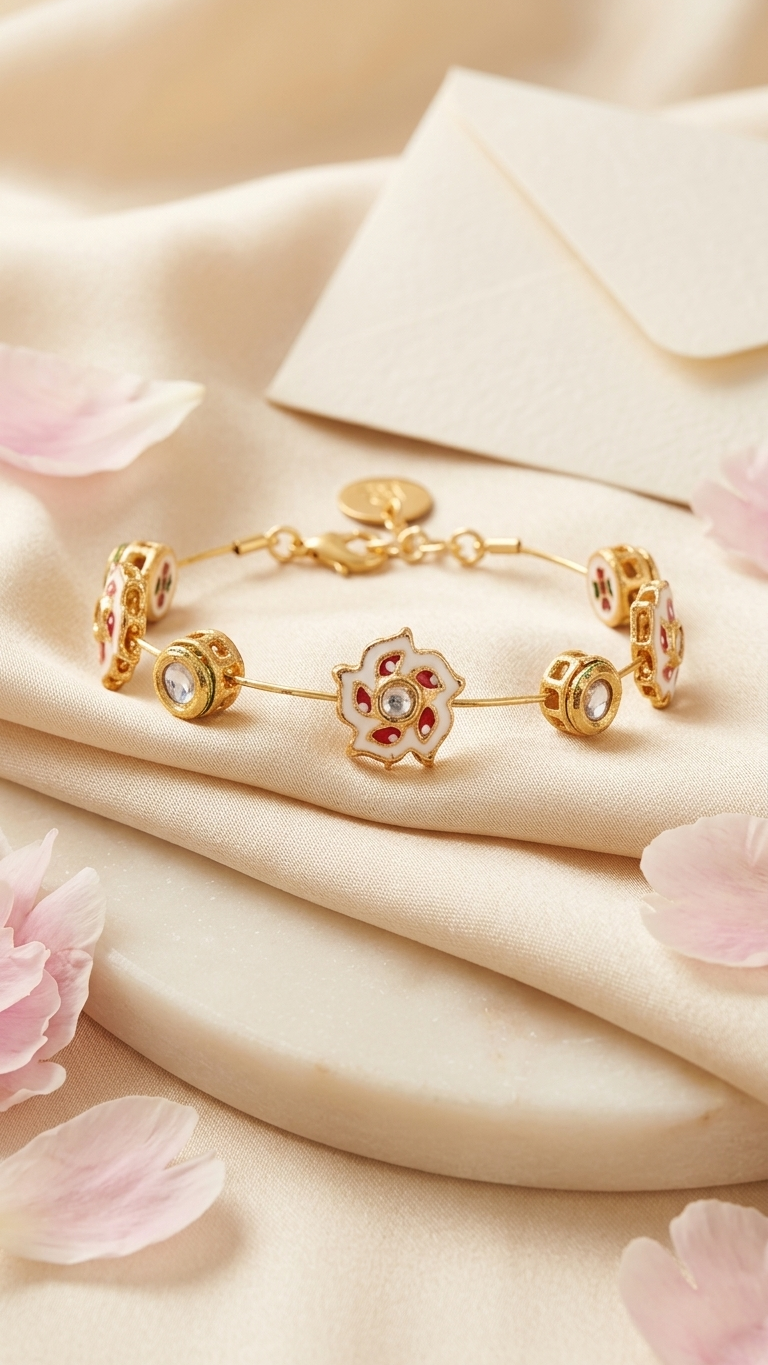 Zehra bangle - White