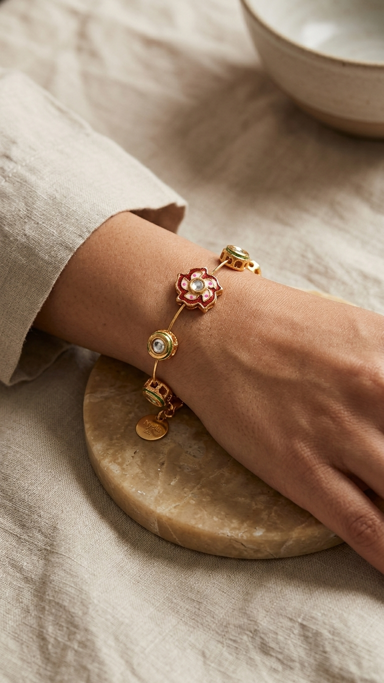 Zehra bangle-Maroon