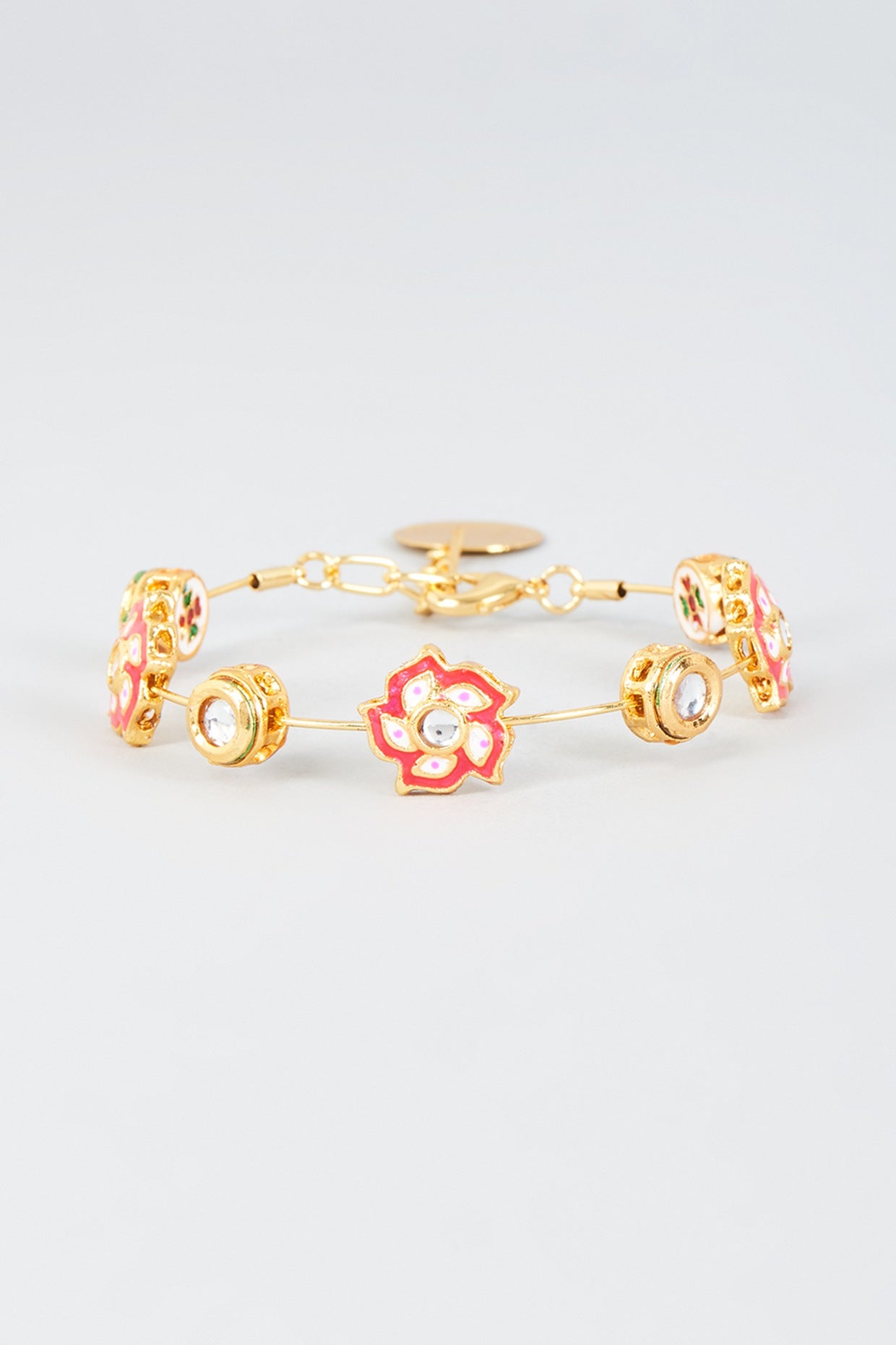 Zehra bangle-Coral Red