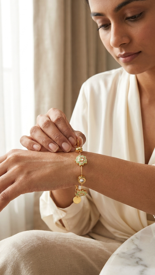 Zehra bangle- Sea Green