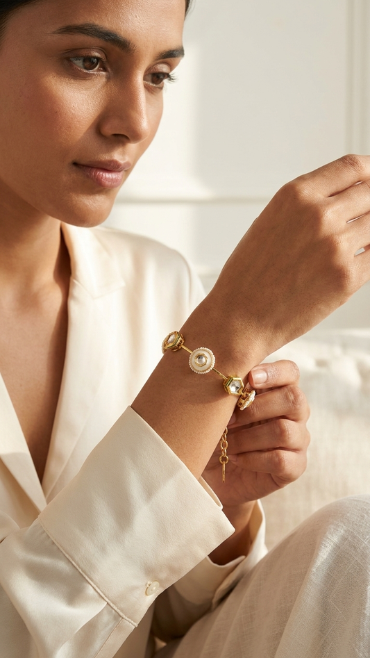 Ella bangle-White
