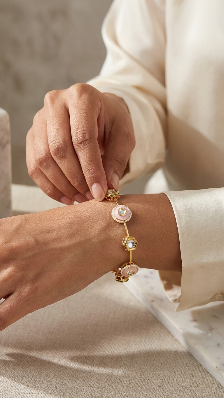 Ella bangle- LIght Pink