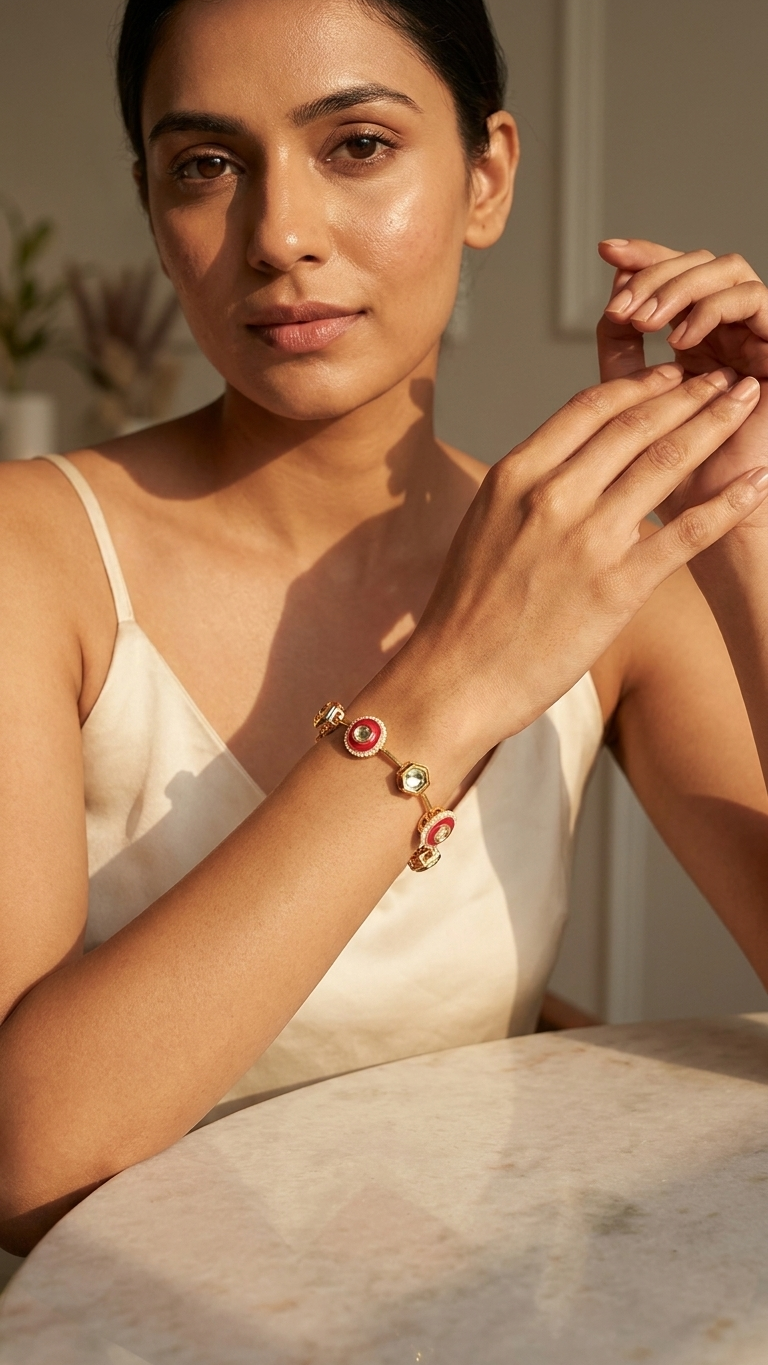 Ella bangle-Ruby Red
