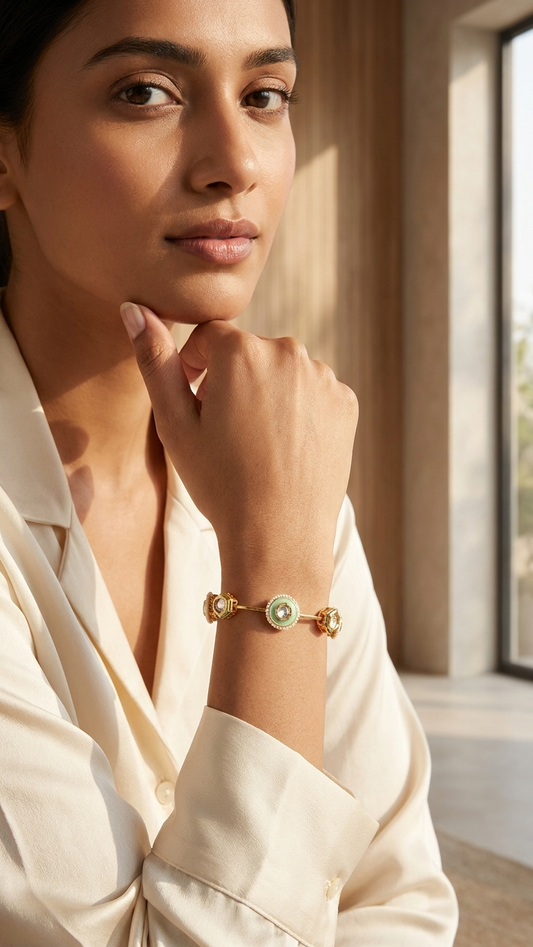 Ella bangle- Light Green