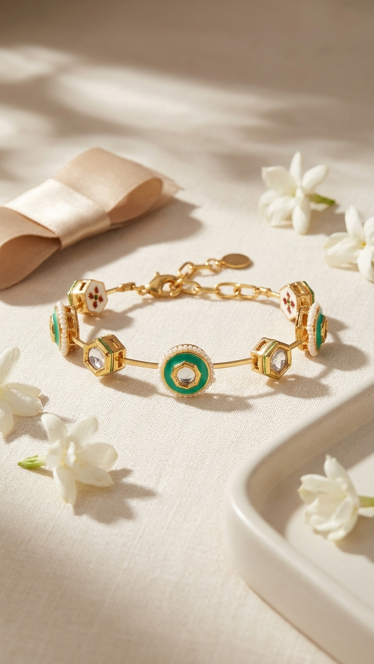 Ella bangle- Teal Green