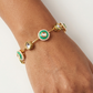 Ella bangle- Teal Green