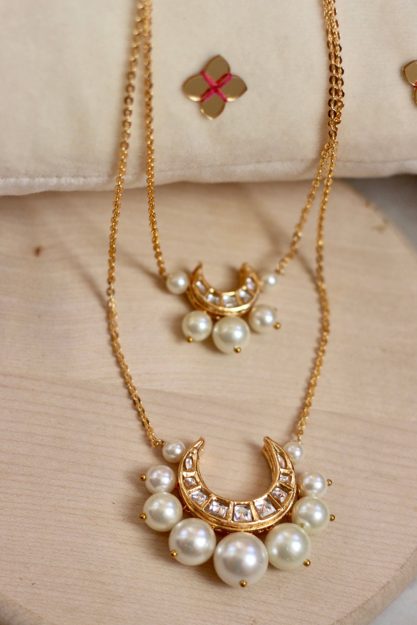 Double Chaand Necklace