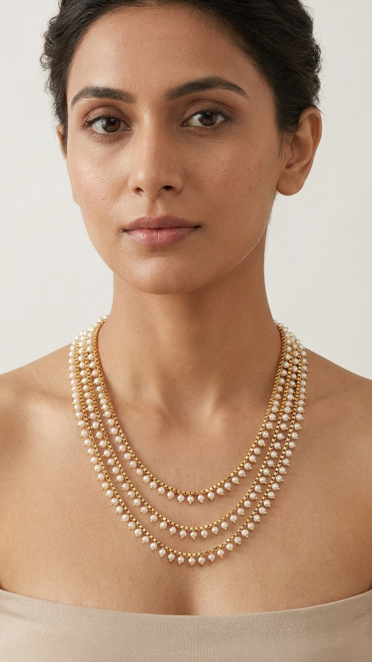 Pearl Cascade Necklace