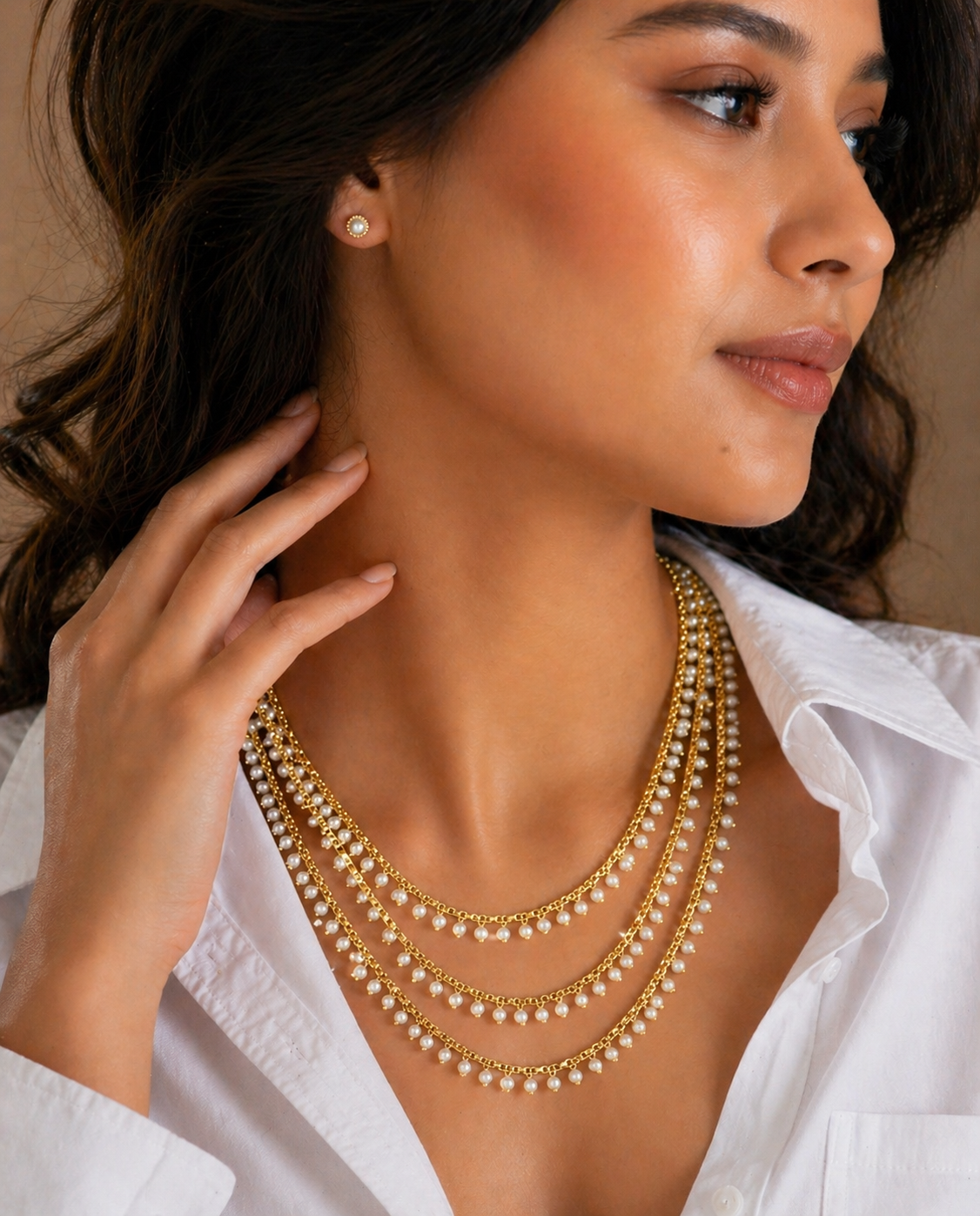 Pearl Cascade Necklace