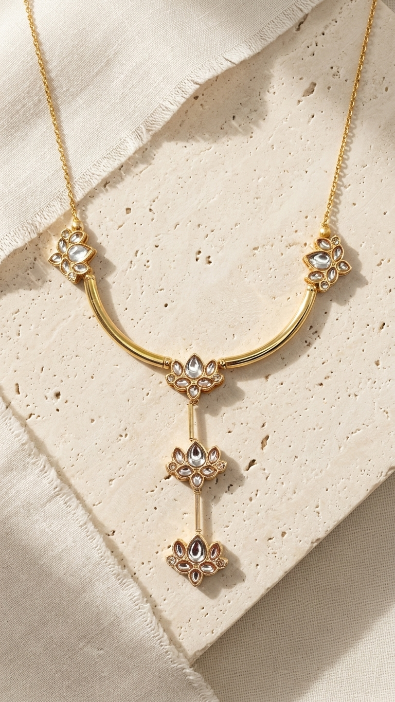 Kamal Necklace-White