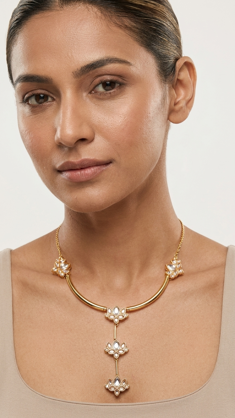 Kamal Necklace-White
